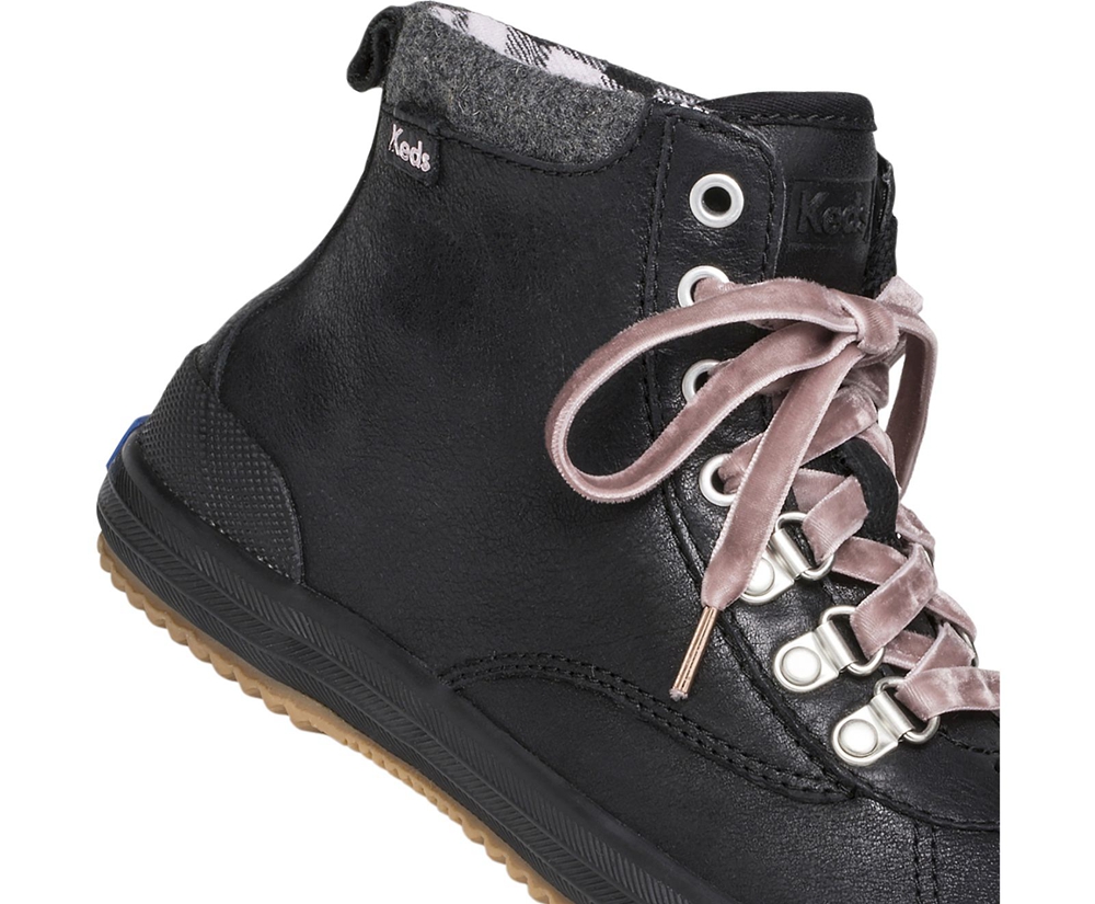 Μπότες Γυναικεια - Keds Scout Water-Resistant Δερματινα W/ Thinsulate™ - Μαυρα - XJFAQ2409